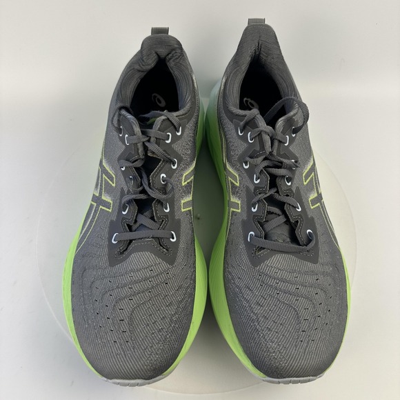 Asics Novablast 3 Shoes Mens Size 12 Gray Green Running FF Blast Plus 1011B905 - Picture 3 of 12